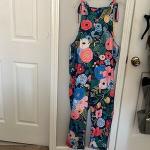 Super cute floral overalls!